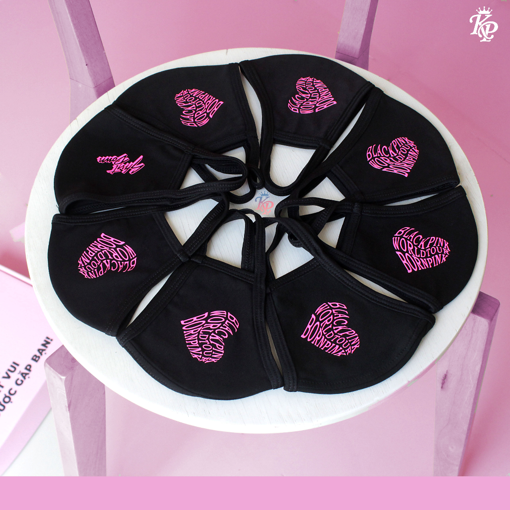 Khẩu trang cao cấp BORNPINK WORD TOUR, BLACKPINK, BLINK, PINKVENOM