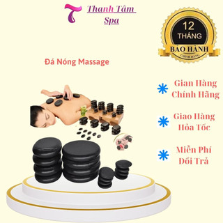 Đá Nóng, Massage Body Đái Tròn Đá Oval Đá Spa Đông Y Massa Mặt Đả Thông Kinh Lạc Oval 8x6cm 5x6 tròn 8x8cm đá kẹp châ3x4