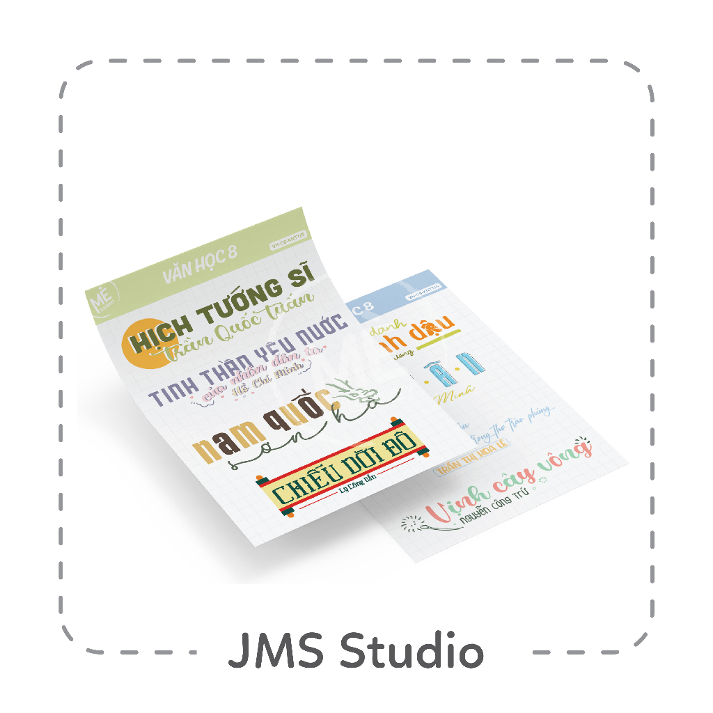 STICKER TỰA BÀI VĂN HỌC 8 CHƯƠNG TRÌNH KẾT NỐI TRI THỨC