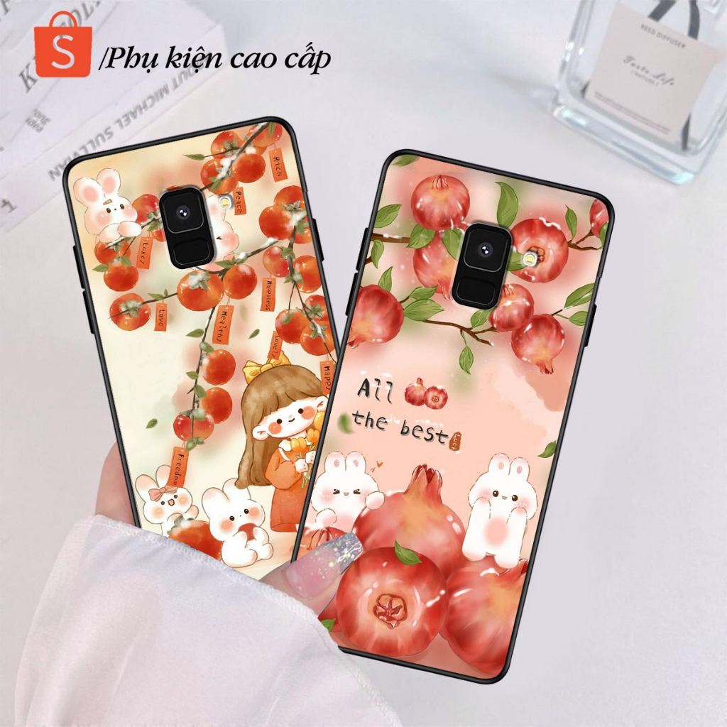 Ốp lưng Samsung A8 2018 / A8 Plus / A8+ / A8 Star - Ốp Samsung in hình thỏ con siêu đáng yêu - Chất 