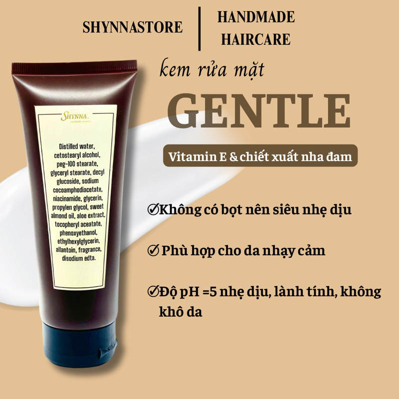 Kem rửa mặt bơ gấc làm sạch dịu nhẹ, không bọt, dưỡng ẩm, dành cho da nhạy cảm 50ml/150ml