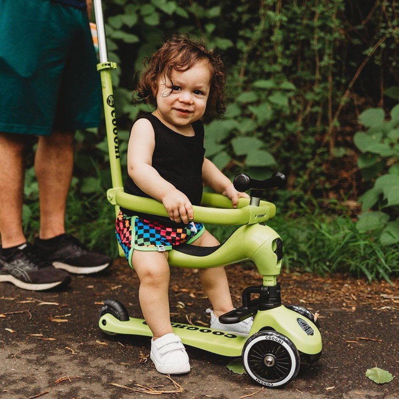 Xe scooter 4in1 Cooghi Velo Kids V4 cho bé 1-6 tuổi vừa là xe chòi chân xe đẩy và xe tròn tập đi