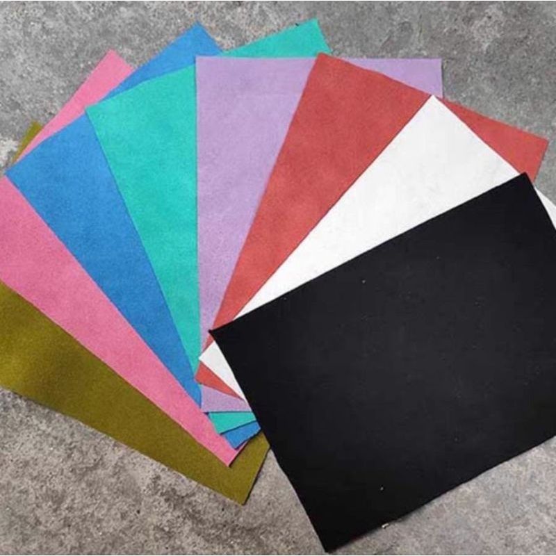 Da Bò Lộn Miếng Dán Giầy Đủ Màu, Da lộn Dán Giầy Trượt Ván