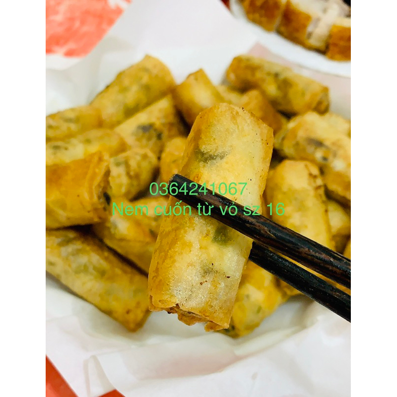 Vo bía đậu xanh hàng trần sz 16 gói 100 lá