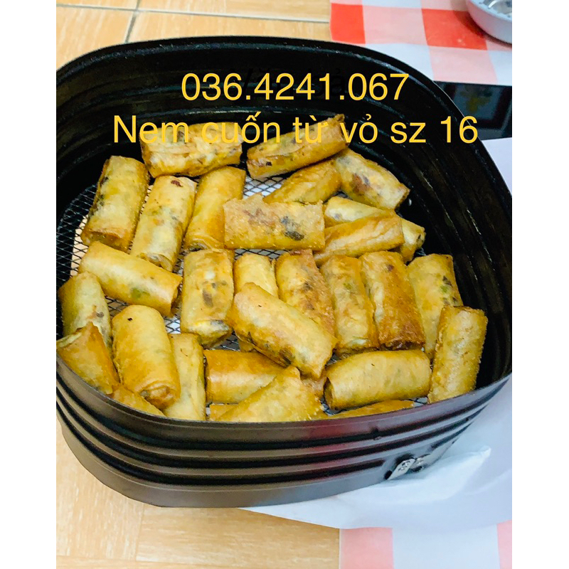 Vo bía đậu xanh hàng trần sz 16 gói 100 lá