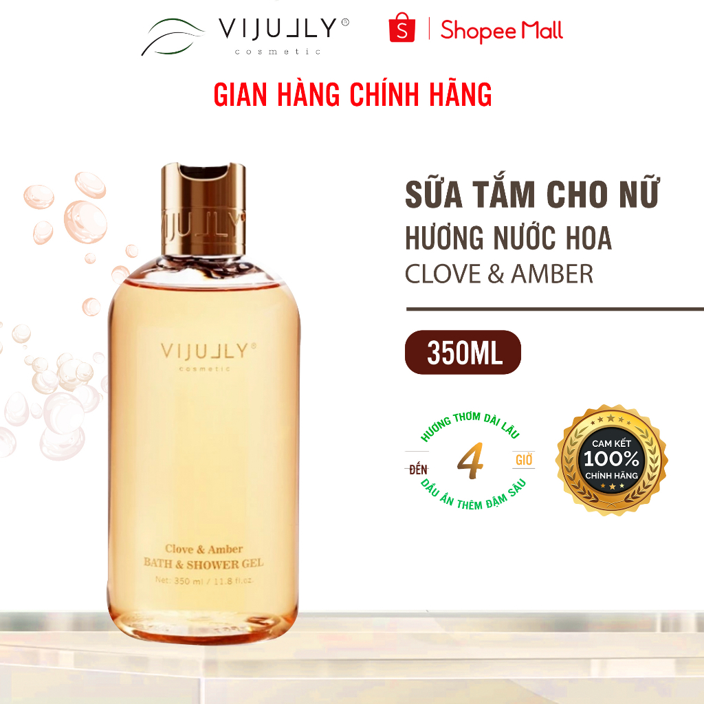 Sữa Tắm Dưỡng Da Hương Nước Hoa Vi Jully 350ml (Clove & Amber)