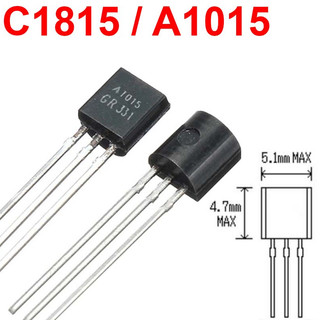 Transistor c1815 / a1015 0.15a-50v kiểu chân cắm to92 trans pnp npn 2sc1815 2sa1015