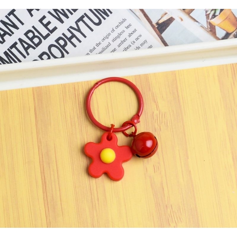 Móc khoá bông hoa dùng làm đồ handmade