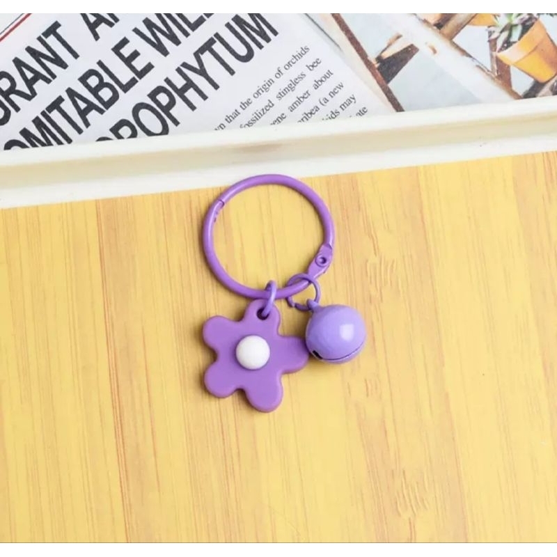 Móc khoá bông hoa dùng làm đồ handmade