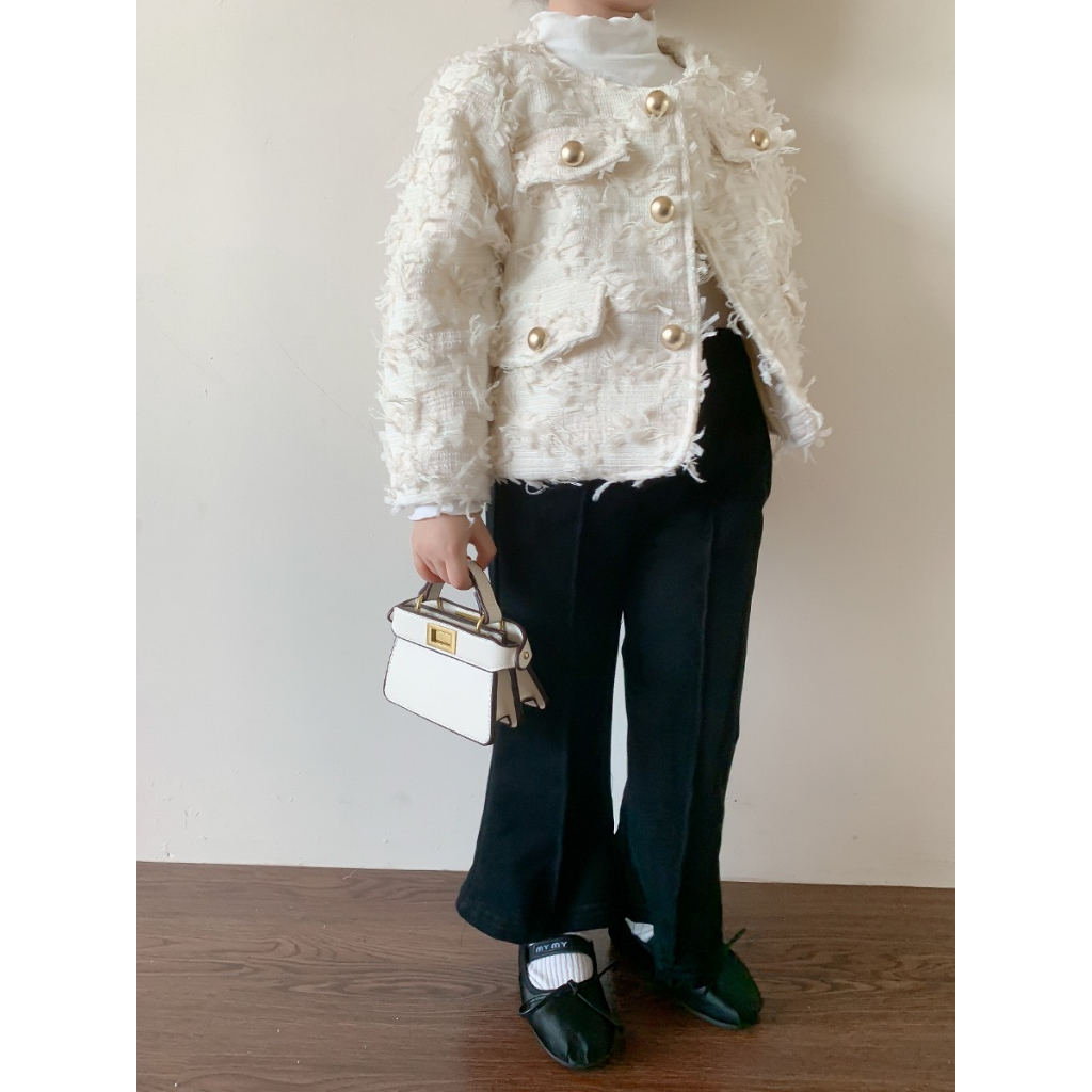 Áo Khoác Dạ Tua Rua QCCC Bé Gái