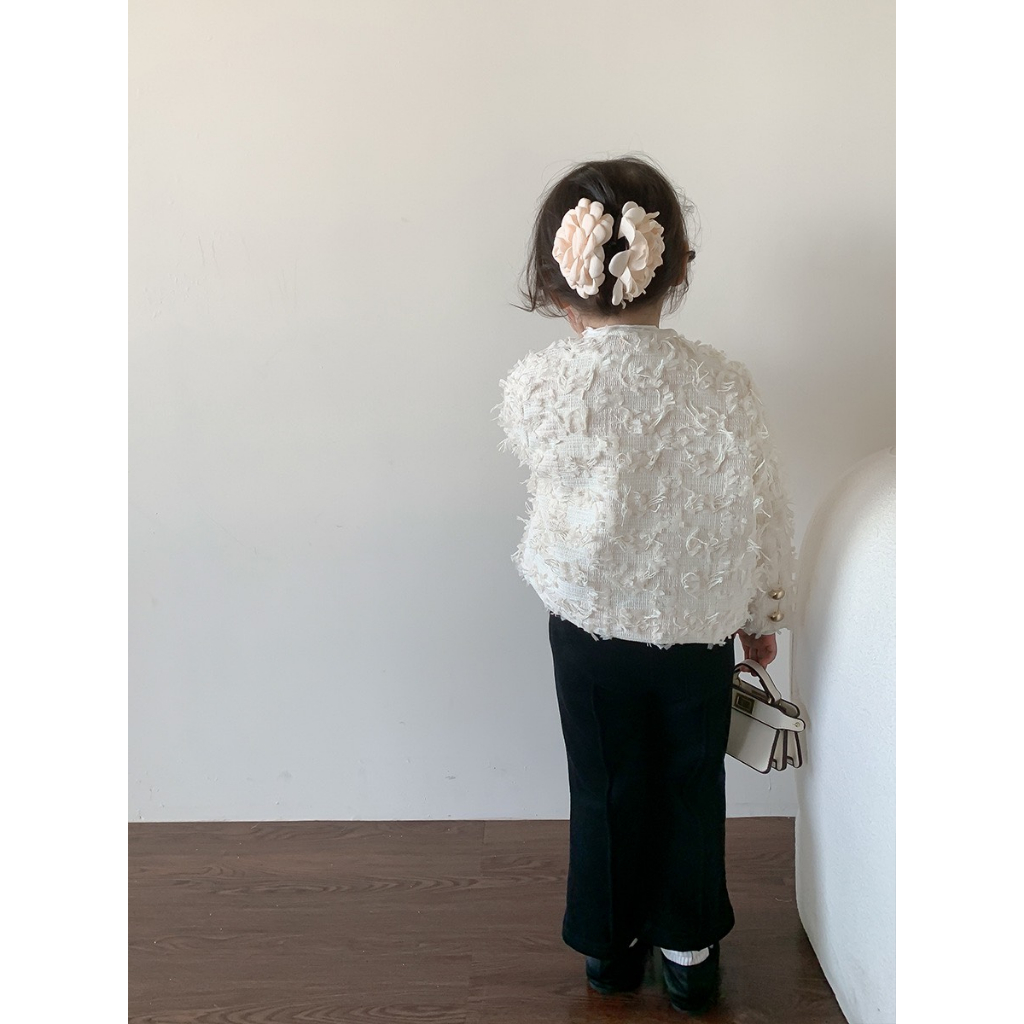 Áo Khoác Dạ Tua Rua QCCC Bé Gái