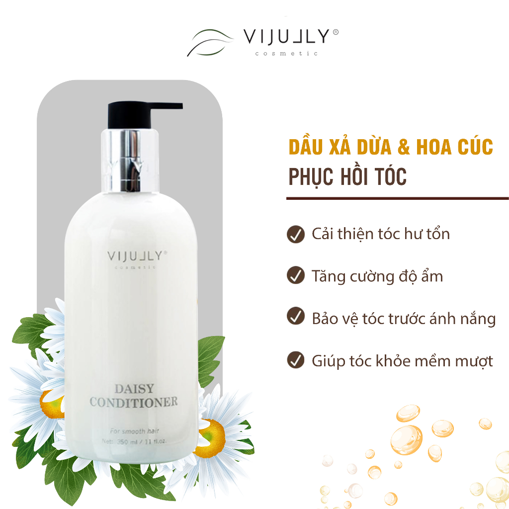 ComBo Bộ 3 sản phẩm: Dầu Gội Bưởi , Kem Xả Dừa và Tinh Dầu Bưởi VIJULLY Cao Cấp