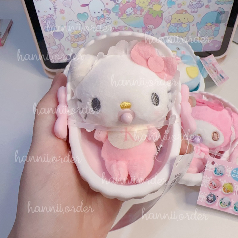 Gấu Bông Nôi Em Bé Sanrio Cinnamoroll, Melody, Kitty Mini Chính Hãng Nhật Bản