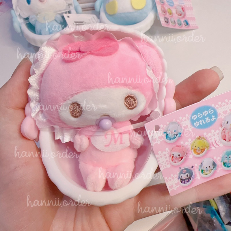 Gấu Bông Nôi Em Bé Sanrio Cinnamoroll, Melody, Kitty Mini Chính Hãng Nhật Bản