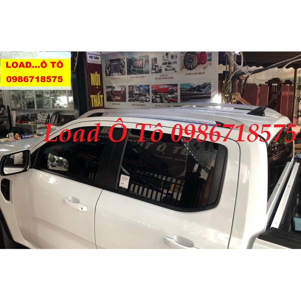 Thanh Nóc Dán Cao Xe Ford Ranger 2023-24 Mẫu Mới Cao Cấp, Bộ 02 Thanh Nóc Dán Cao