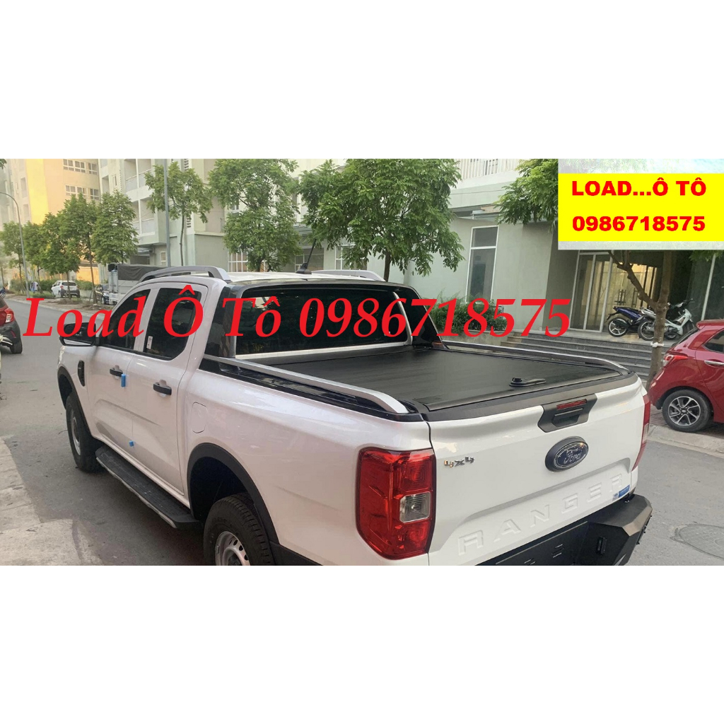 Thanh Nóc Dán Cao Xe Ford Ranger 2023-24 Mẫu Mới Cao Cấp, Bộ 02 Thanh Nóc Dán Cao