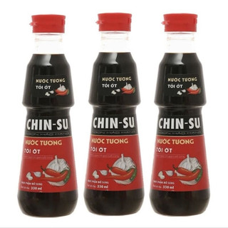 Nước tương chinsu tỏi ớt /không tỏi ớt chai 330ml