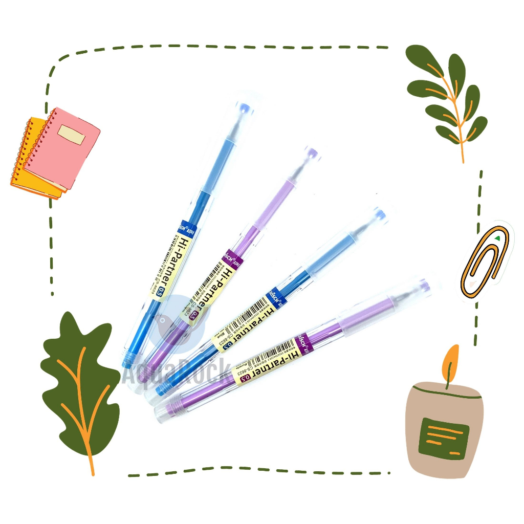 [MUA NHIỀU SIÊU RẺ] [Lẻ 1 cây] Bút viết gel Chosch Hi-Partner CS-8623 / CS8623 ngòi 0.5mm mực xanh /
