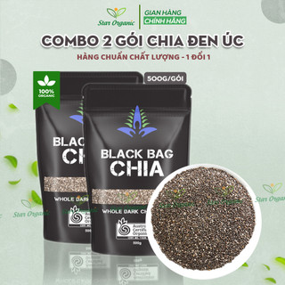 [COMBO] 2 Gói Hạt Chia Đen 500g - Chia Black Bag Úc Hàng Chuẩn Organic 100%