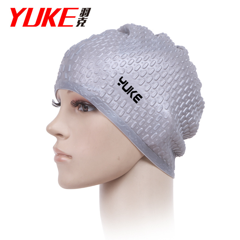 Mũ Bơi Người Lớn Chất Liệu Silicone cao cấp YUKE Cho Nam, Nữ Siêu Co Giãn, Chống Thấm Nước