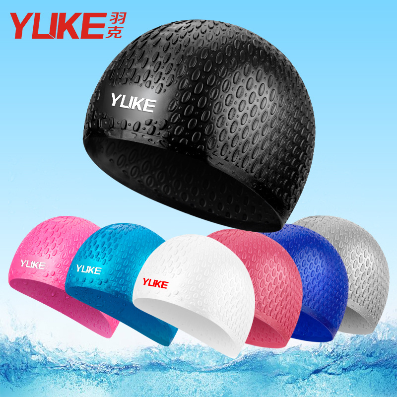 Mũ Bơi Người Lớn Chất Liệu Silicone cao cấp YUKE Cho Nam, Nữ Siêu Co Giãn, Chống Thấm Nước