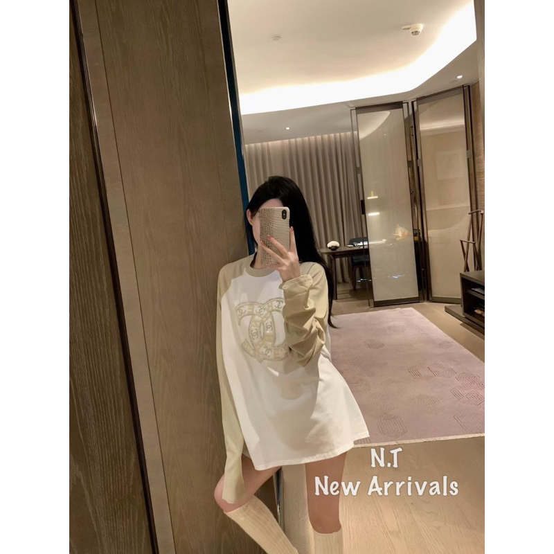 Áo Phông Cha Neoo Đính Đá Phối Tay QCCC