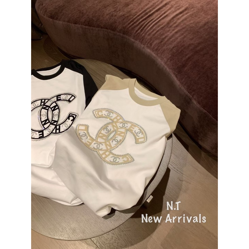 Áo Phông Cha Neoo Đính Đá Phối Tay QCCC