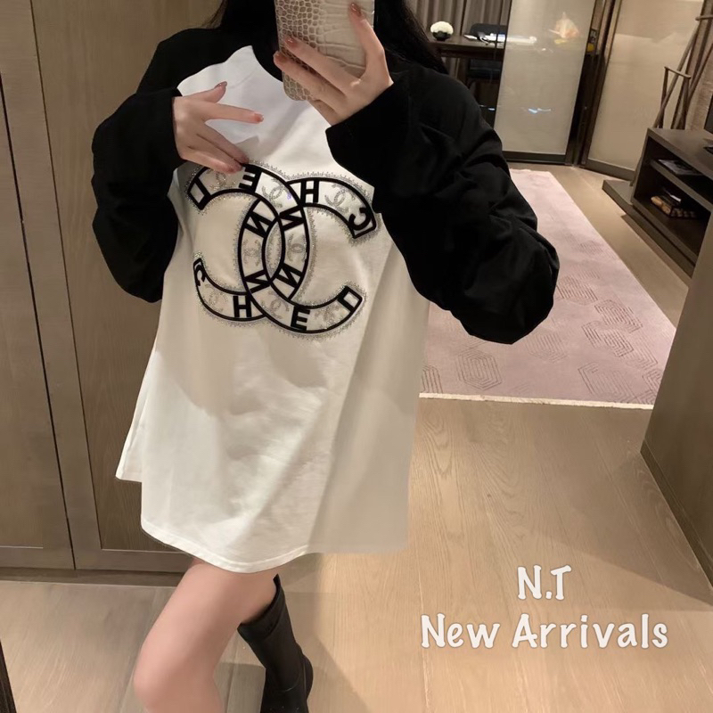 Áo Phông Cha Neoo Đính Đá Phối Tay QCCC