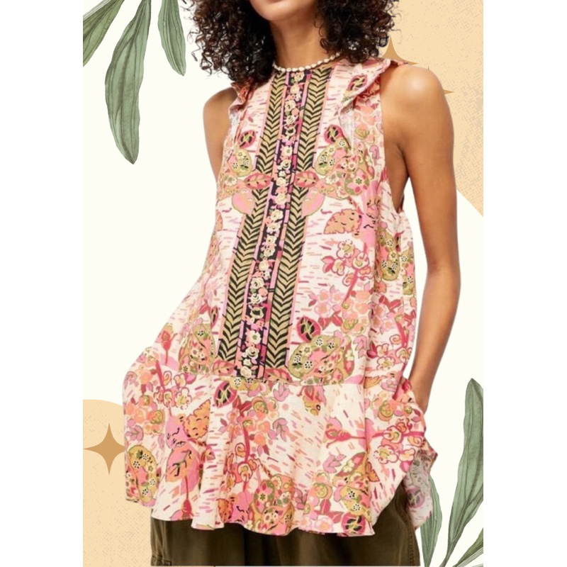 Áo linen Free People size M