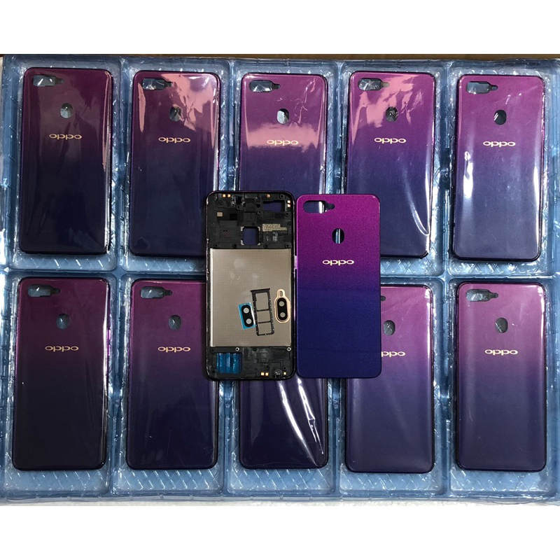 Vỏ  oppo F9 new hãng. tặng kèm khay sim cụm kính cam,phím