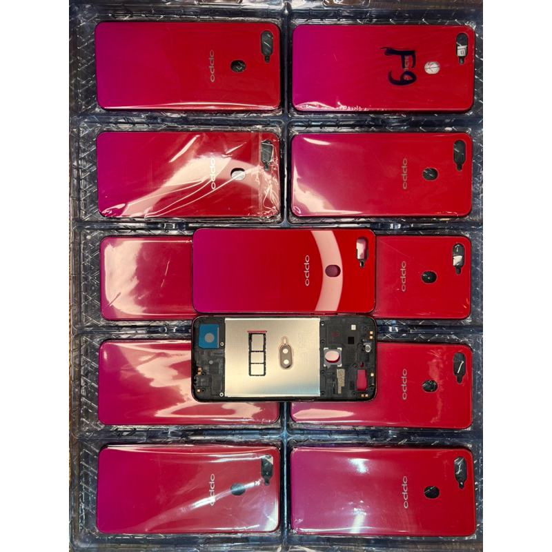 Vỏ  oppo F9 new hãng. tặng kèm khay sim cụm kính cam,phím