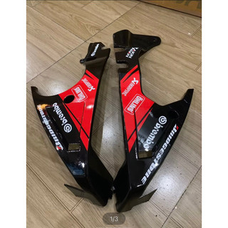 Mỏ cày xe exciter150 đen bóng tem đỏ