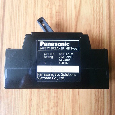 Cầu dao Panasonic, CB cóc panasonic, aptomat panasonic HB 2P1E,át cóc panasonic, át tô mát panasonic,bộ ngắt mạch pana