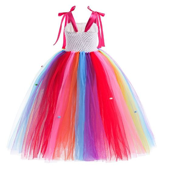 🍄2023 - Đầm Công Chúa Kẹo Mút. Váy Đầm Hóa Trang Công Chúa Kẹo Mút Sắc Màu Siêu Đẹp Cho Bé