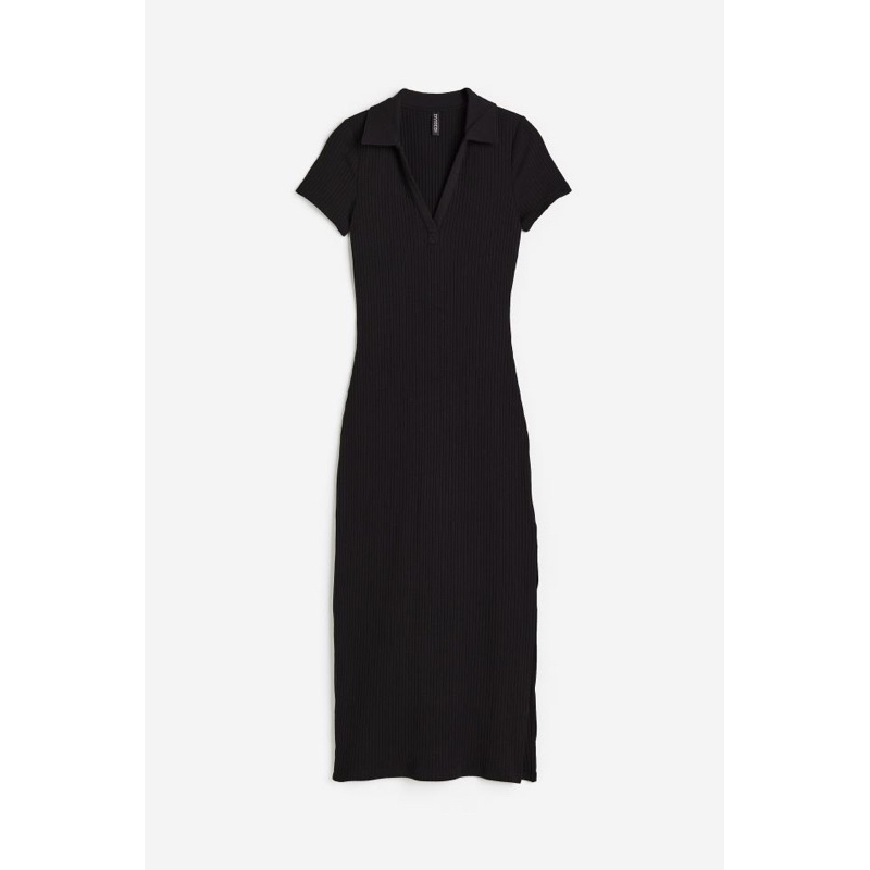 Váy body dáng dài cổ polo nữ HM AUTH