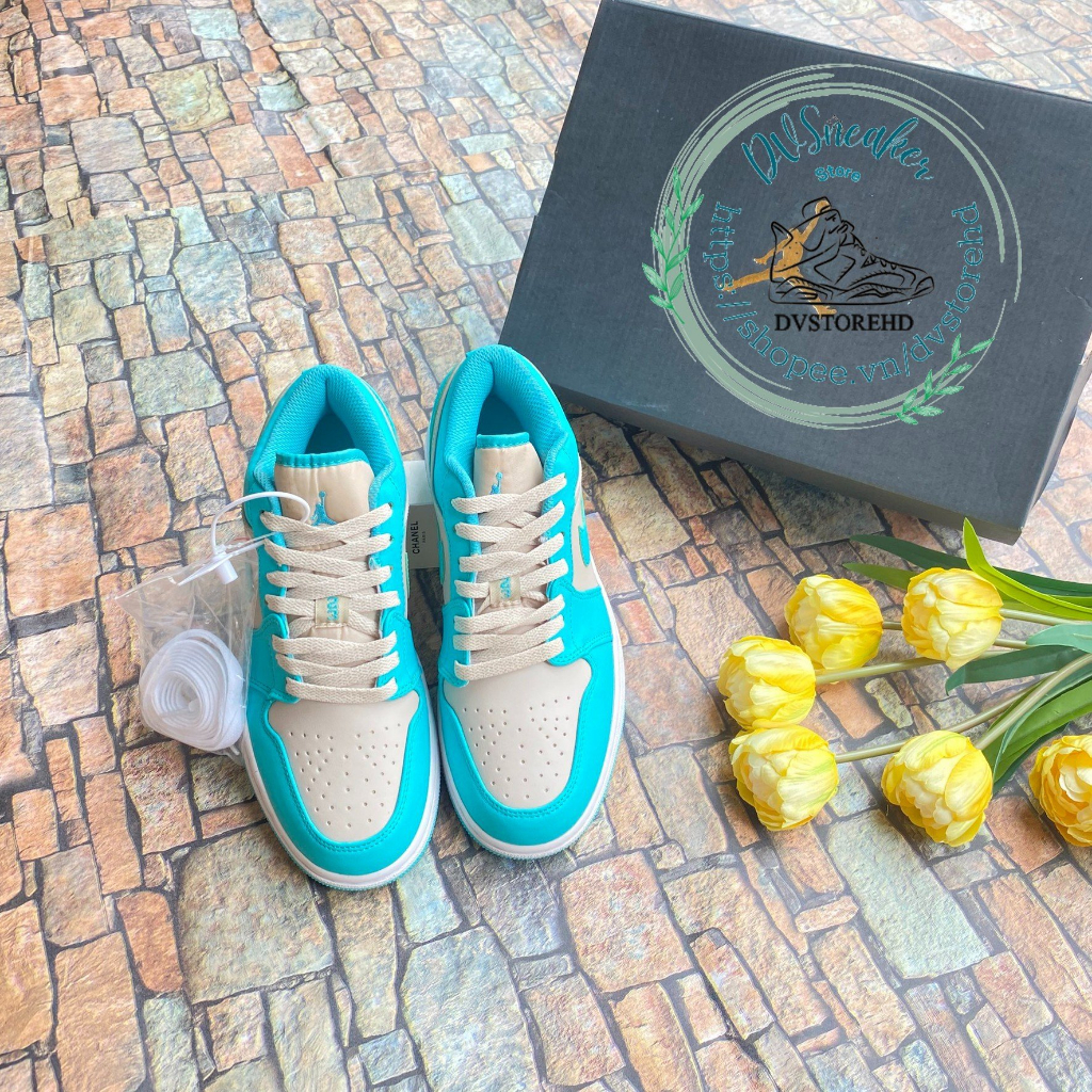Giày jd1 xanh ngọc, Giày thể thao jordan 1 xám xanh ngọc. siêu đẹp da bo viền size 36-43