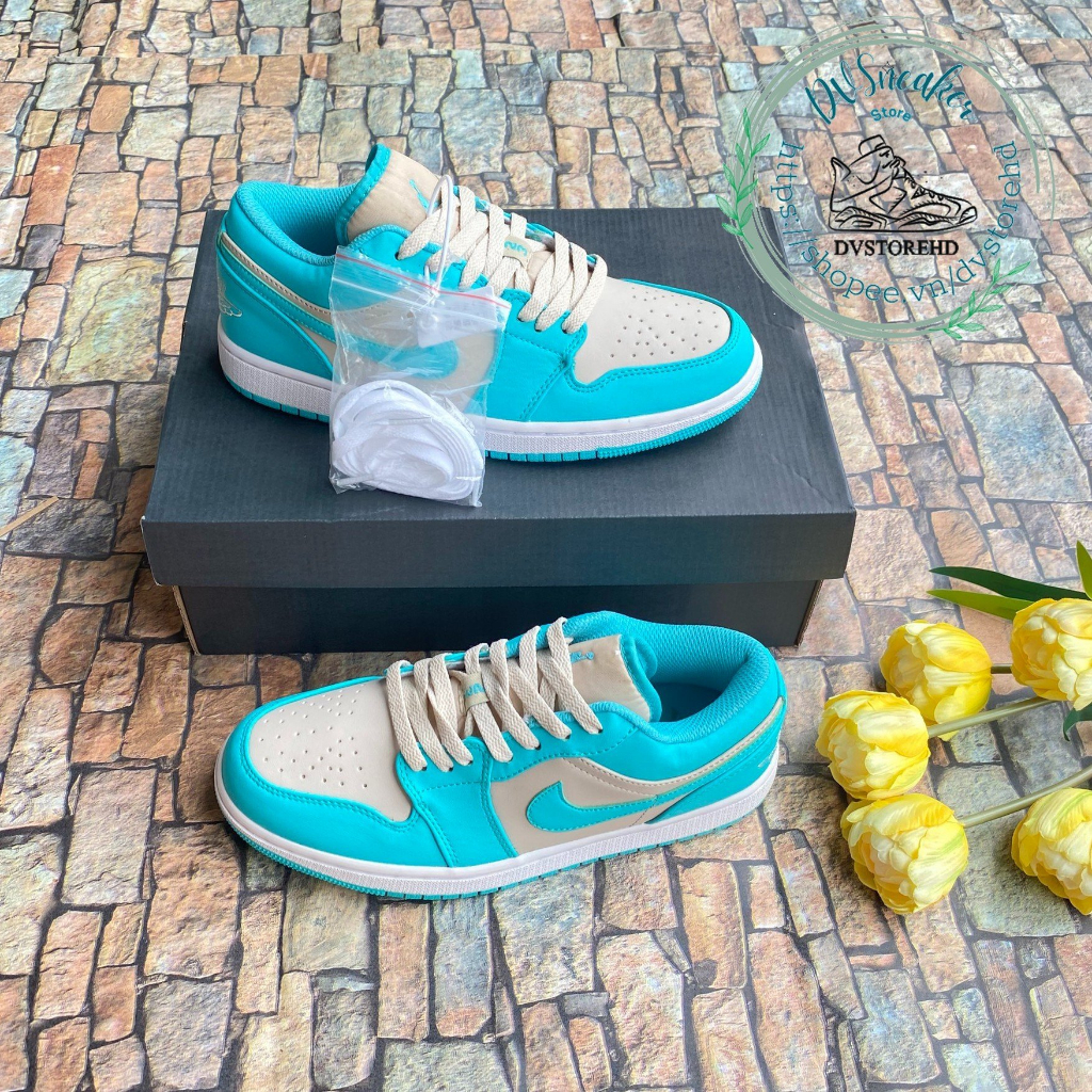 Giày jd1 xanh ngọc, Giày thể thao jordan 1 xám xanh ngọc. siêu đẹp da bo viền size 36-43