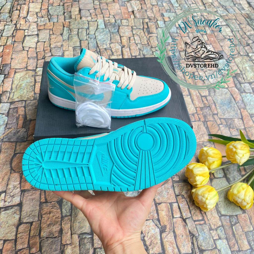 Giày jd1 xanh ngọc, Giày thể thao jordan 1 xám xanh ngọc. siêu đẹp da bo viền size 36-43