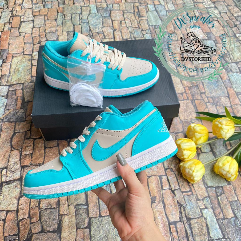 Giày jd1 xanh ngọc, Giày thể thao jordan 1 xám xanh ngọc. siêu đẹp da bo viền size 36-43
