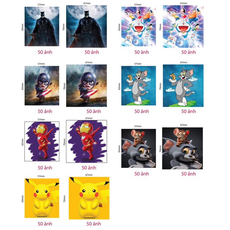 Skin dán pin lithium 18650,21700 cute