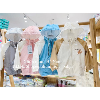 Áo gió dokma tai gấu mẫu mới size 6-9m đến 2-3y