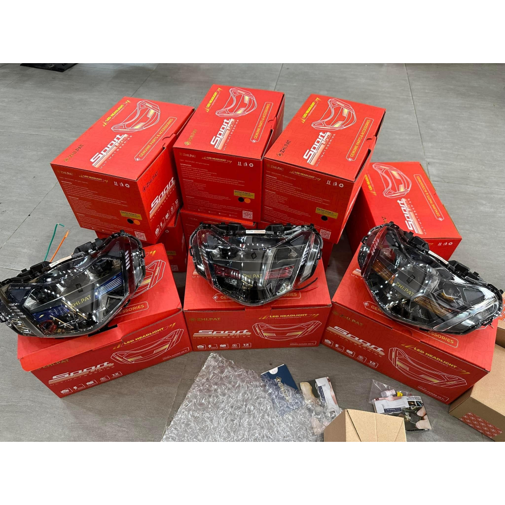 Chóa Đèn Led 2 tầng ZhiPat xe Future 125 Fi (led) 2020 - 2026, Wave 125i led
