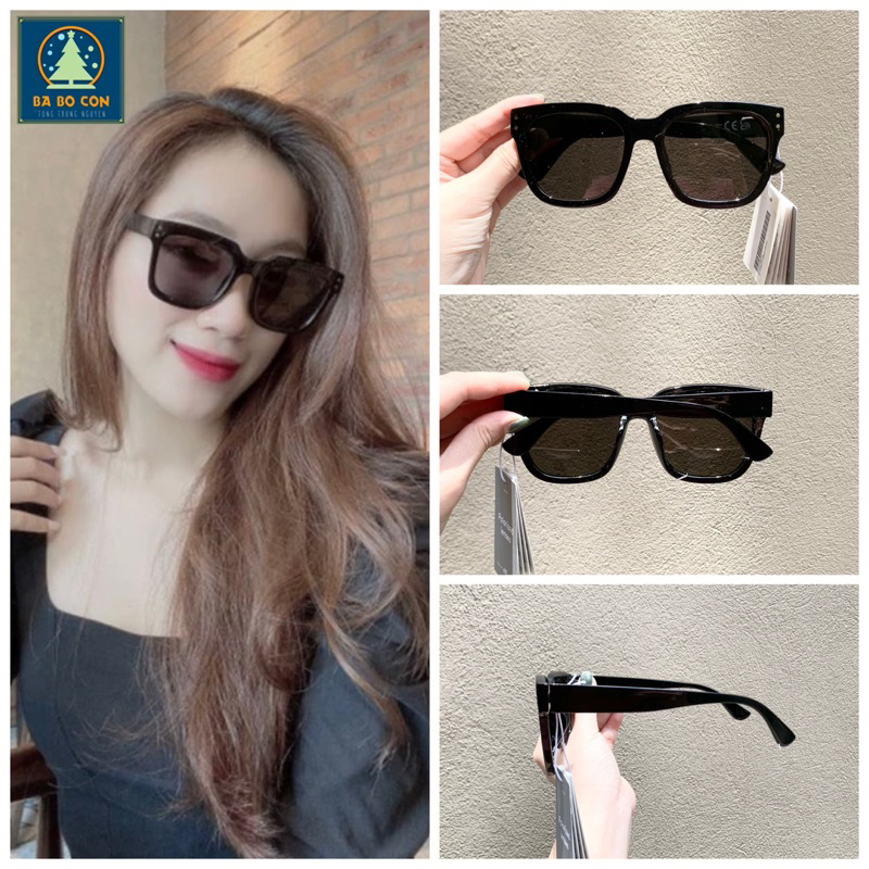 Kính phân cực HM UK gọng vuông đen tuyệt đẹp, đầy đủ bill mua hàng