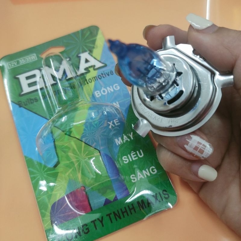Bóng siêu sáng đầu xanh, bóng đèn xe máy