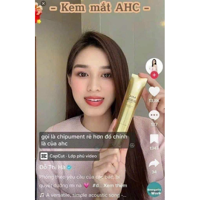 KEM DƯỠNG MẮT AHC AGE DEFENSE REAL EYE CREAM FOR FACE 40ML