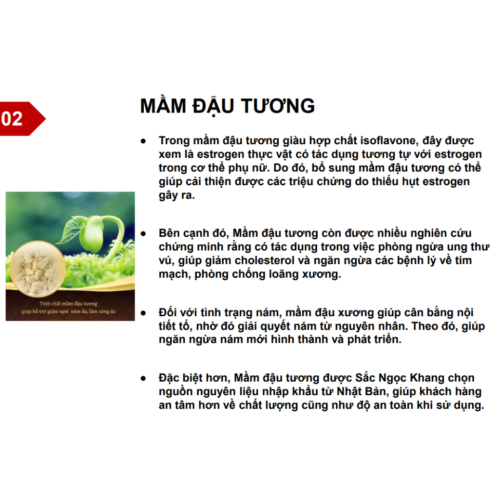 Viên Uống Đẹp Da Sắc Ngọc Khang++ Cao Cấp, Chống Lão Hóa, Giảm Nám Sạm, Cân Bằng Nội Tiết Tố nữ