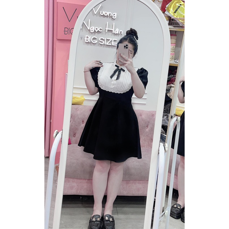 60-90KG ĐẦM ĐẦM Thiết Kế Bigsize TAPFA REN NƠ BIGSIZE VƯƠNG NGỌC HÂN