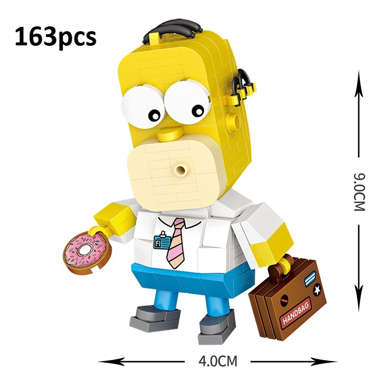 Mô Hình Lắp Ráp Gia Đình Simpson, Mặt Meme, Cương Thi, Thần Đèn, Hoạt Hình, Meme Cô Gái Cầm Chổi, The Simpsons