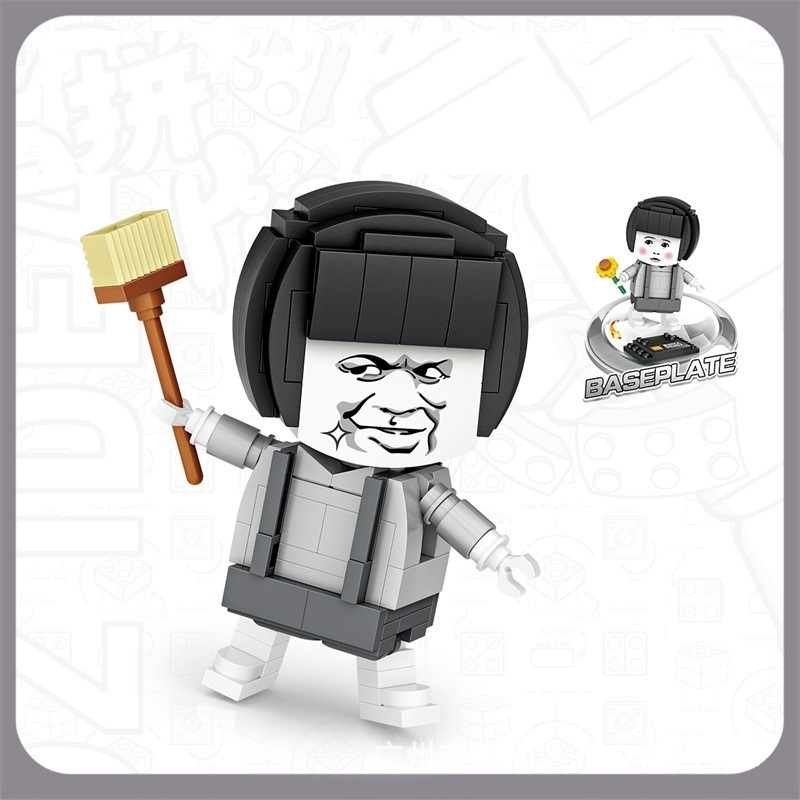 Mô Hình Lắp Ráp Gia Đình Simpson, Mặt Meme, Cương Thi, Thần Đèn, Hoạt Hình, Meme Cô Gái Cầm Chổi, The Simpsons