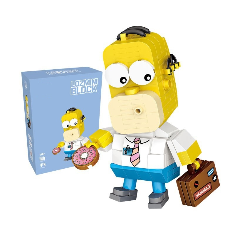 Mô Hình Lắp Ráp Gia Đình Simpson, Mặt Meme, Cương Thi, Thần Đèn, Hoạt Hình, Meme Cô Gái Cầm Chổi, The Simpsons